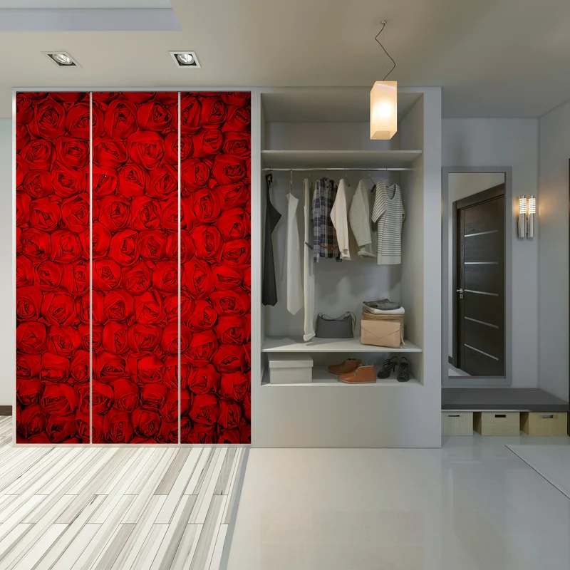 Schrankaufkleber endlose rote rosen Schrankaufkleber endlose rote rosen