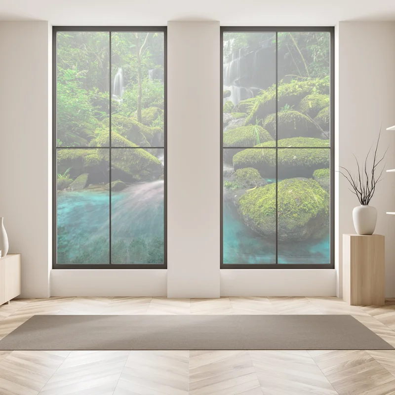 Fensteraufkleber ruhiger wasserfall in Phu Tub Berk, Thailand