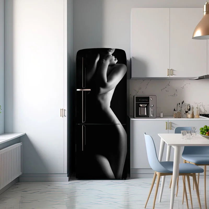Kühlschrankaufkleber sinnliche silhouette weiblicher form