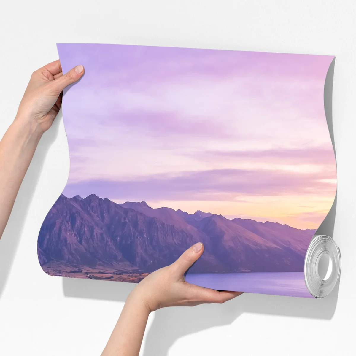 Fototapete Queenstown panorama bei dämmerung Fototapete Queenstown panorama bei dämmerung