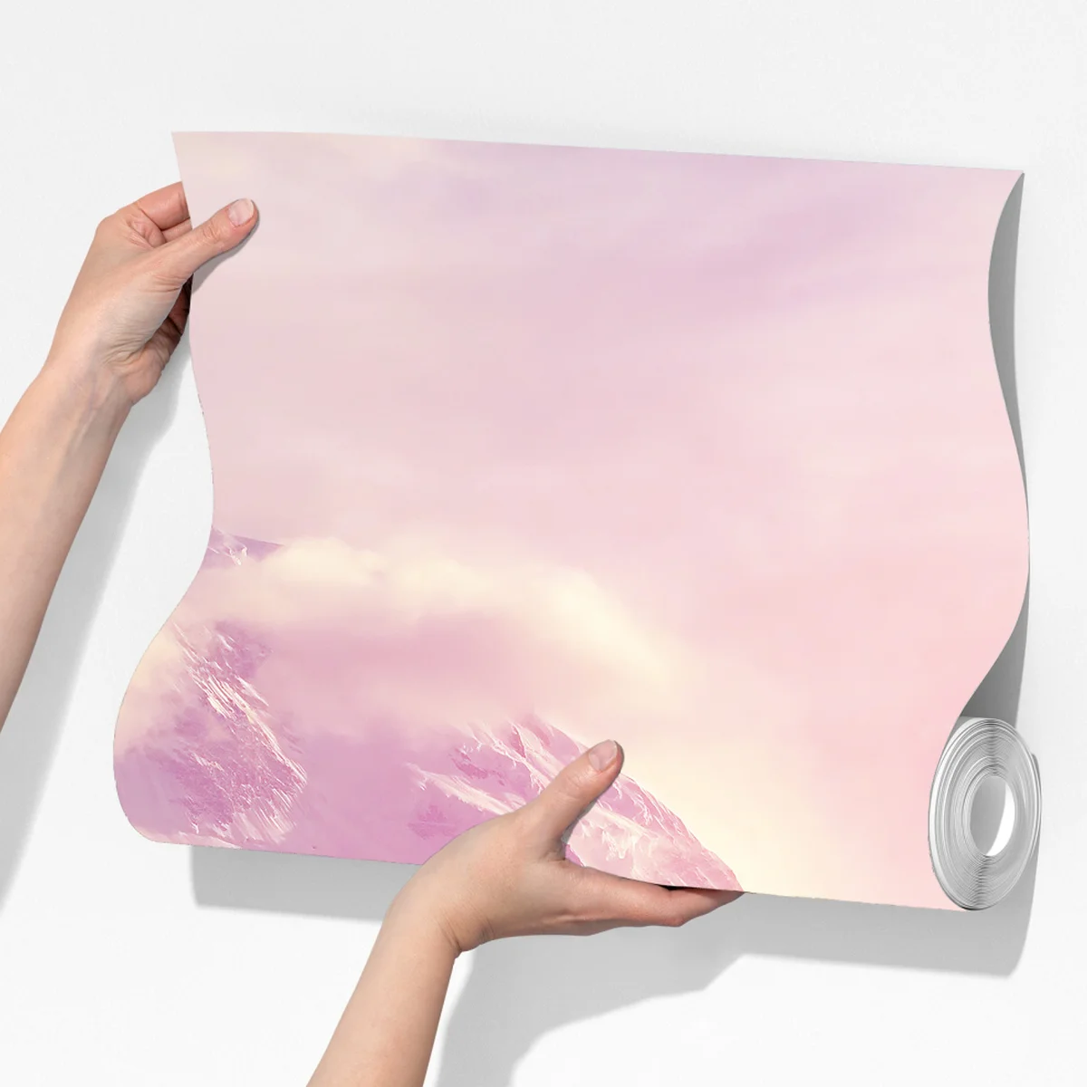 Fototapeta pastelowy wschód słońca nad górami Fototapeta pastelowy wschód słońca nad górami