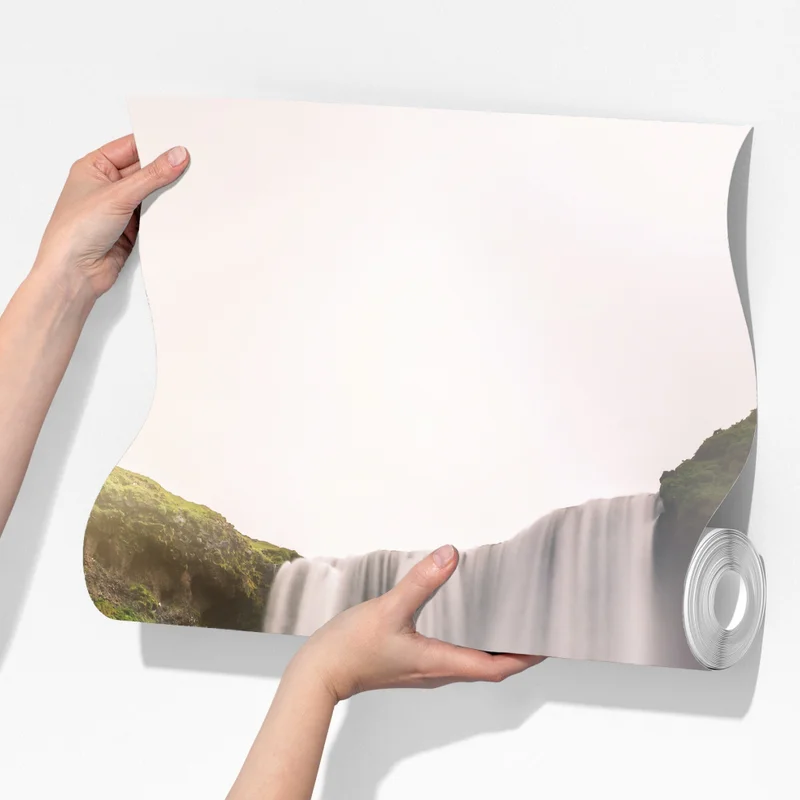 Fototapete majestätischer wasserfall Skogafoss Fototapete majestätischer wasserfall Skogafoss