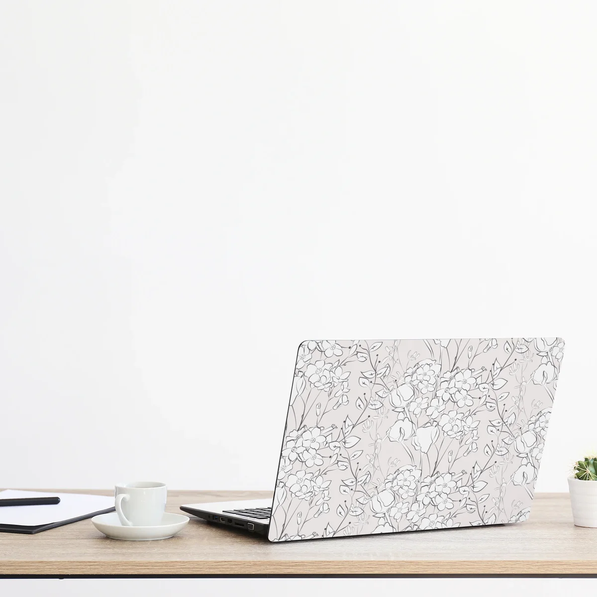 Laptop-Aufkleber zartes pastellblumenmuster Laptop-Aufkleber zartes pastellblumenmuster