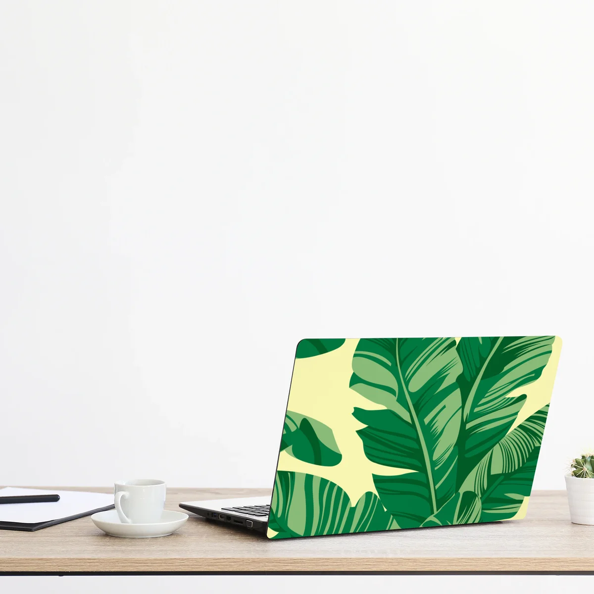 Naklejka na laptopa wzór liści bananowca Naklejka na laptopa wzór liści bananowca