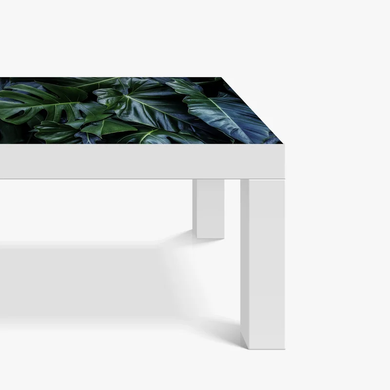 Tischaufkleber und Schreibtischaufkleber üppige tropische monstera-blätter