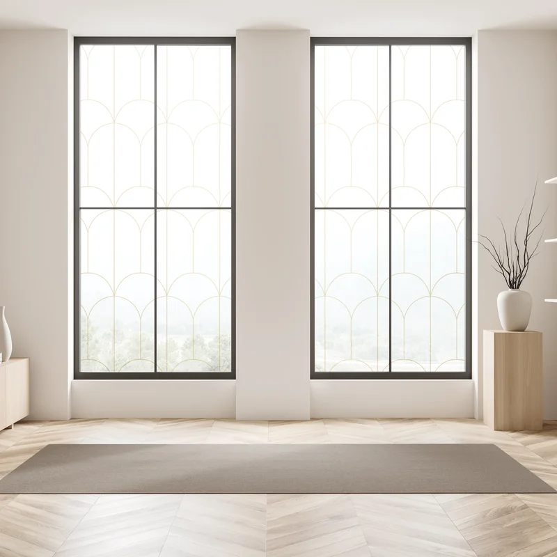 Fensteraufkleber goldenes art deco bogenmuster • Fensteraufkleber bei Wallnifity® Fensteraufkleber goldenes art deco bogenmuster • Fensteraufkleber bei Wallnifity®