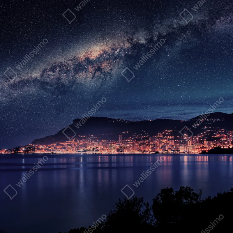 Fototapeta nocna zatoka pod rozgwieżdżonym niebem Fototapeta nocna zatoka pod rozgwieżdżonym niebem