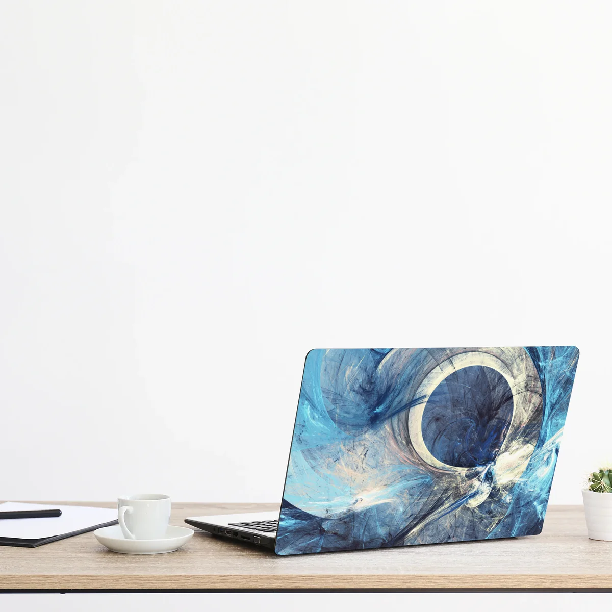 Laptop-Aufkleber blauer fraktalwirbel Laptop-Aufkleber blauer fraktalwirbel