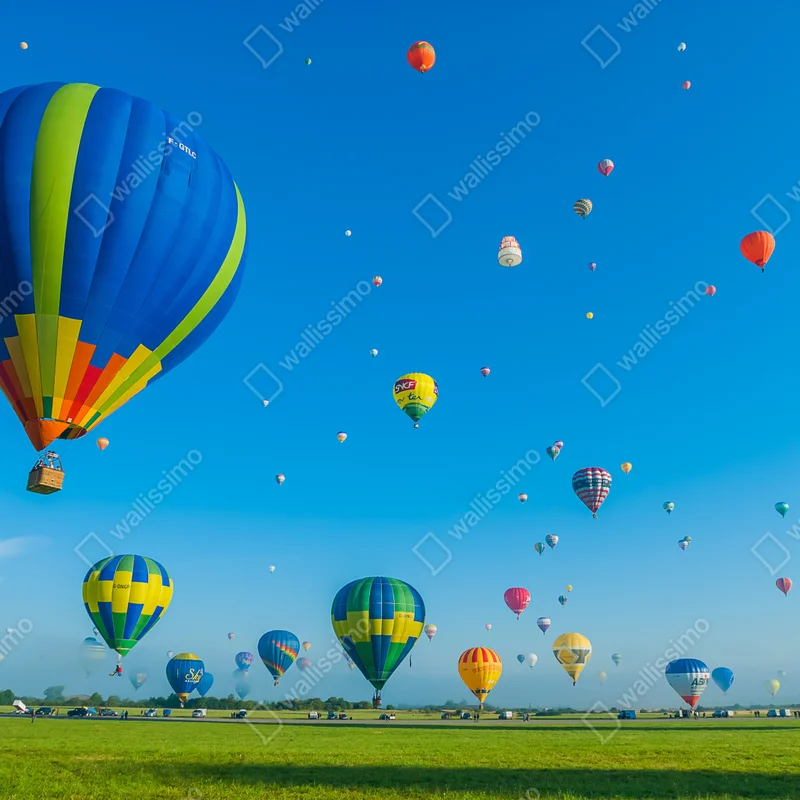 Fototapeta kolorowe balony nad Chambley Fototapeta kolorowe balony nad Chambley