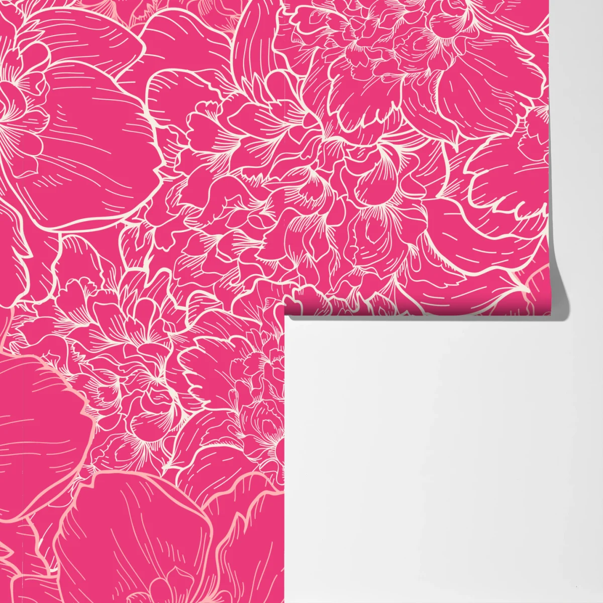 Fototapete leuchtendes rosa pfingstrosenmuster Fototapete leuchtendes rosa pfingstrosenmuster