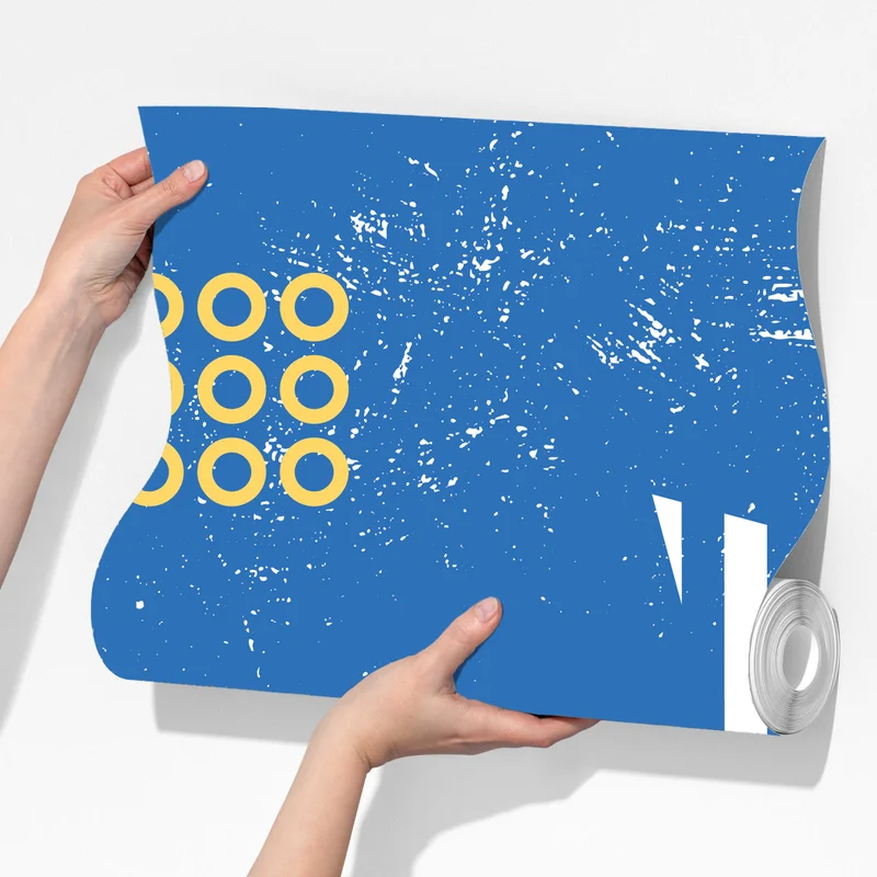 Fototapete geometrische abstraktion in blau Fototapete geometrische abstraktion in blau