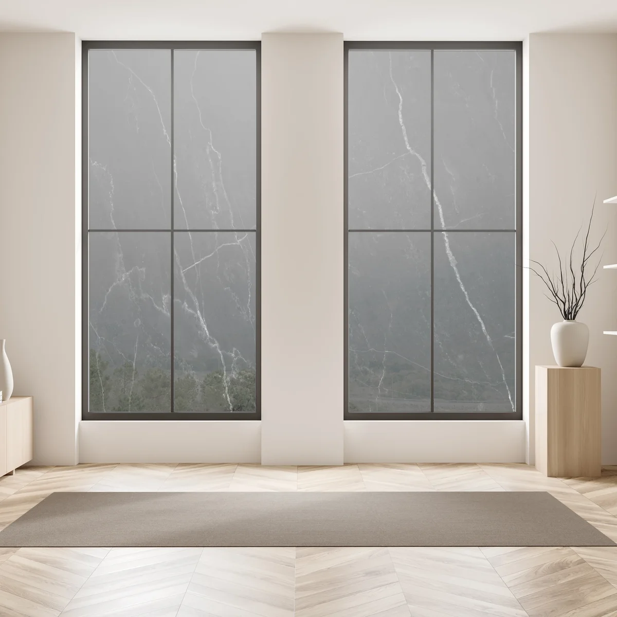 Fensteraufkleber schwarzer marmor mit weißen adern Fensteraufkleber schwarzer marmor mit weißen adern