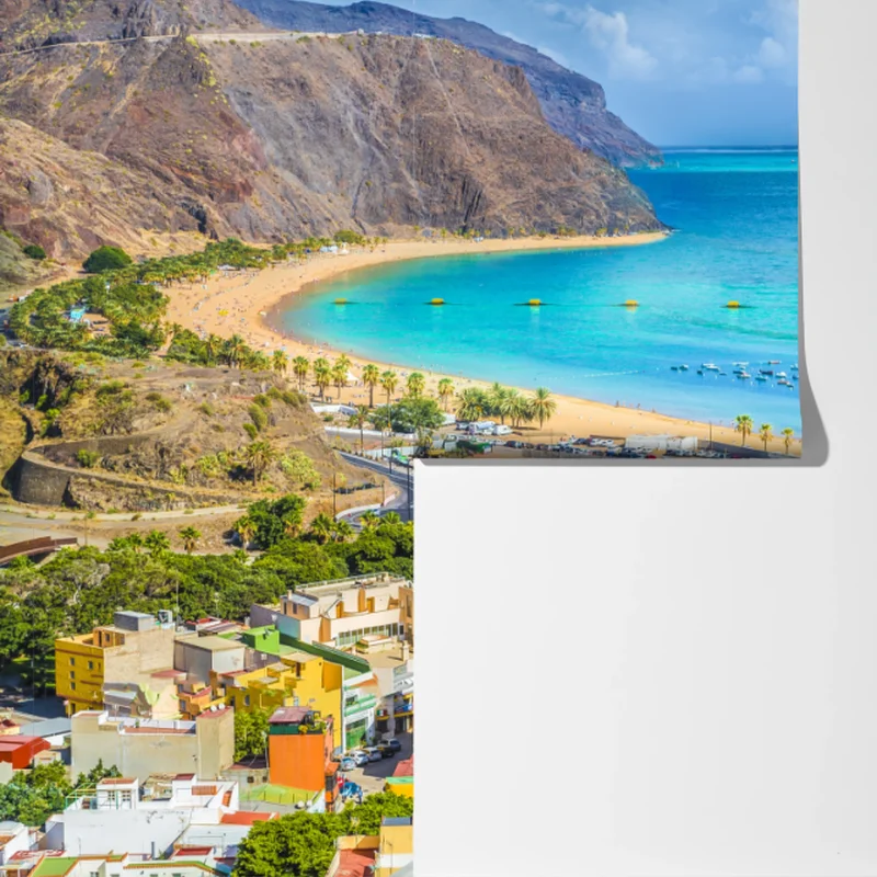 Fototapete panorama des Strandes Las Teresitas, Teneriffa Fototapete panorama des Strandes Las Teresitas, Teneriffa