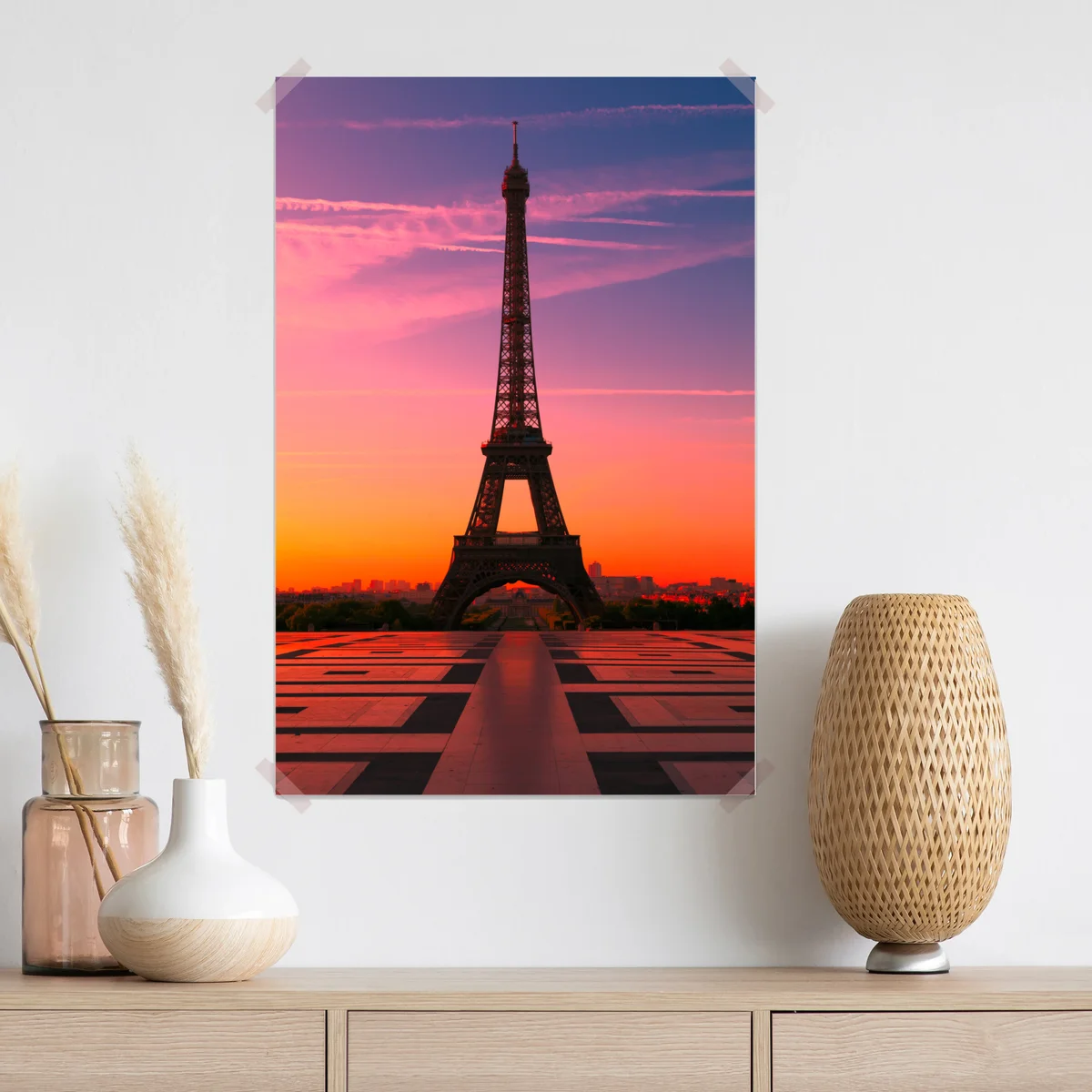 Poster sonnenaufgang über dem Eiffelturm Poster sonnenaufgang über dem Eiffelturm