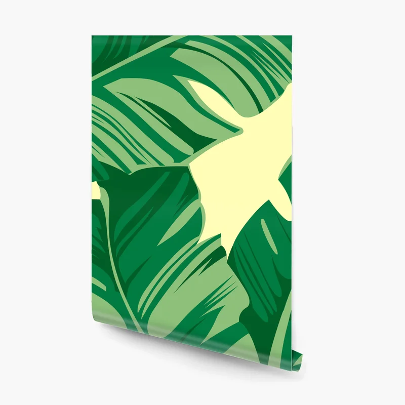 Fototapete tropisches muster mit bananenblättern Fototapete tropisches muster mit bananenblättern