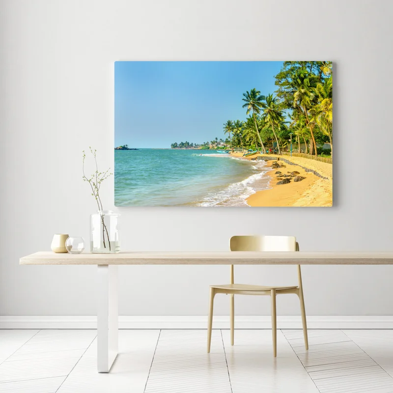 Leinwandbild tropischer palmenstrand Leinwandbild tropischer palmenstrand