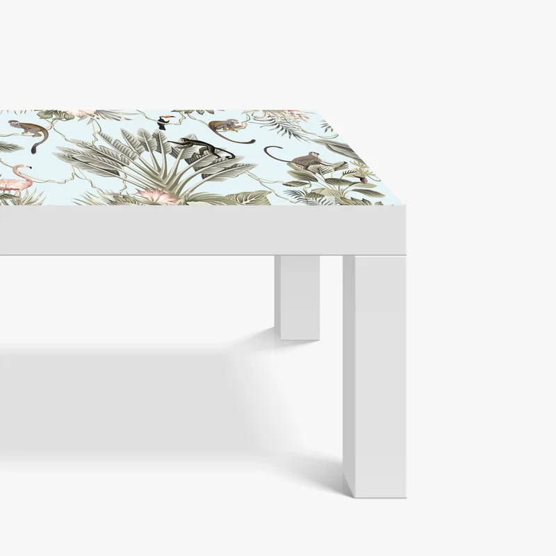 Tischaufkleber und Schreibtischaufkleber pastell dschungel tier muster