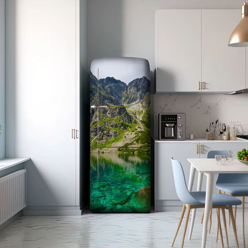 Kühlschrankaufkleber Czarny Staw bergreflexion