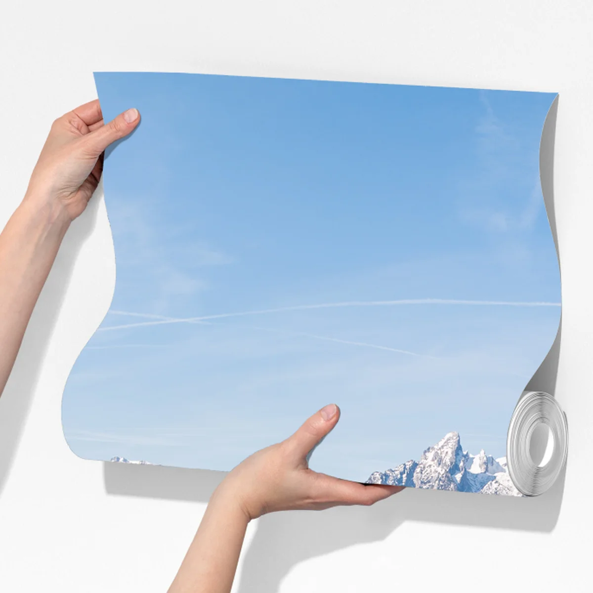 Fototapete ruhiges alpines wiesenpanorama Fototapete ruhiges alpines wiesenpanorama