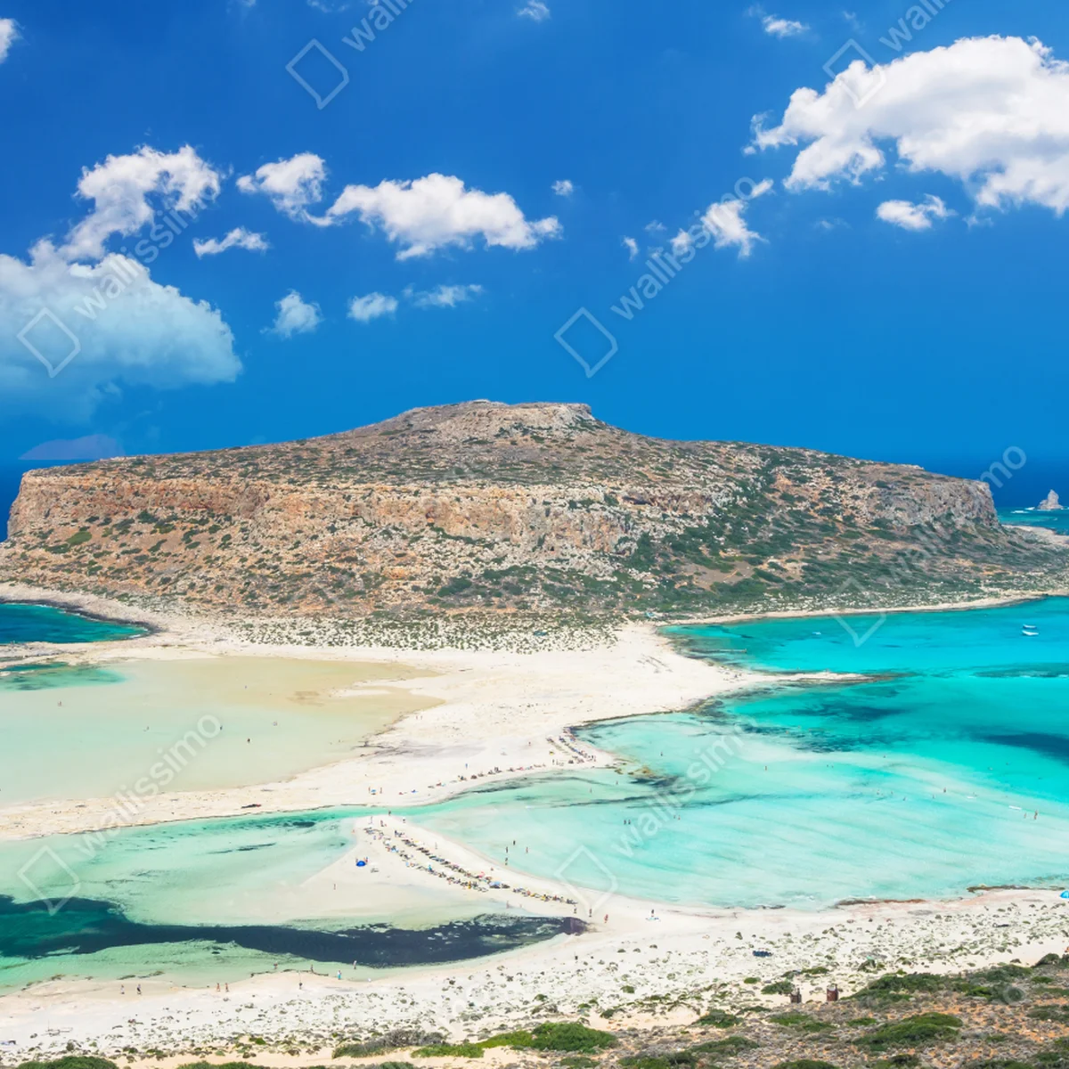Poster Balos strand und türkislagune Poster Balos strand und türkislagune