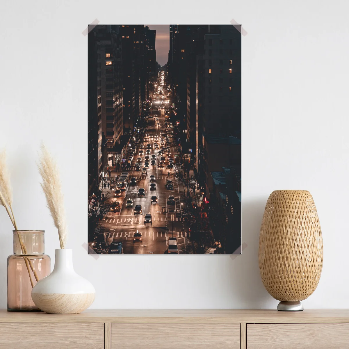 Poster Manhattan nächtliche avenue Poster Manhattan nächtliche avenue