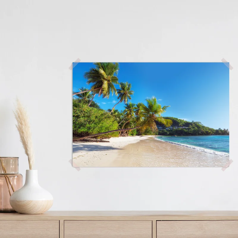 Poster tropischer palmstrand Poster tropischer palmstrand