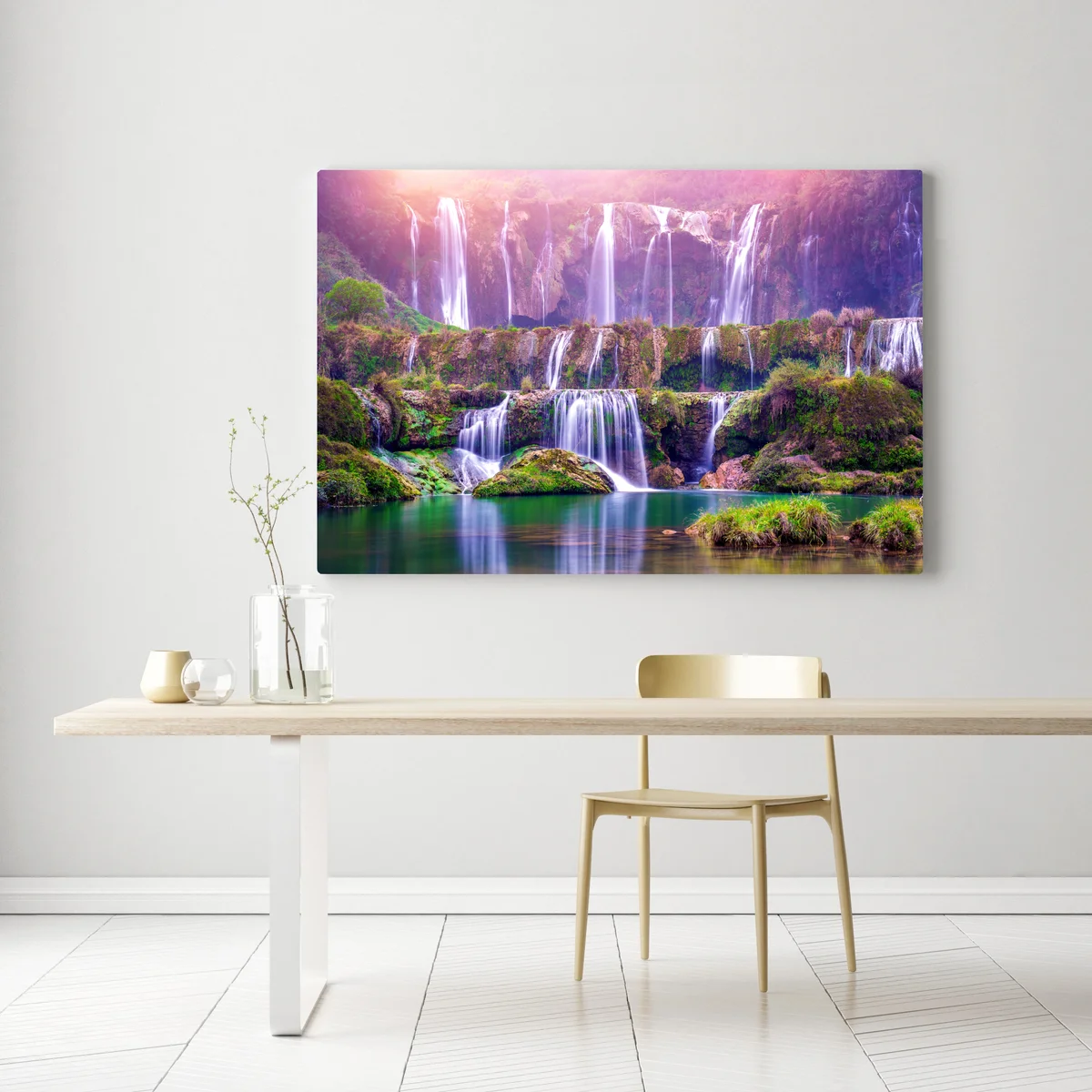 Leinwandbild friedlicher wasserfall Jiulong in Luoping, China Leinwandbild friedlicher wasserfall Jiulong in Luoping, China