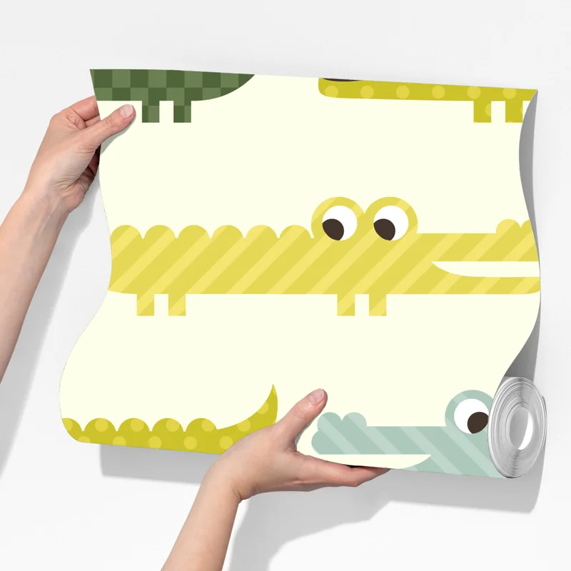 Fototapeta wesoły wzór krokodyli do pokoju dziecięcego Fototapeta wesoły wzór krokodyli do pokoju dziecięcego