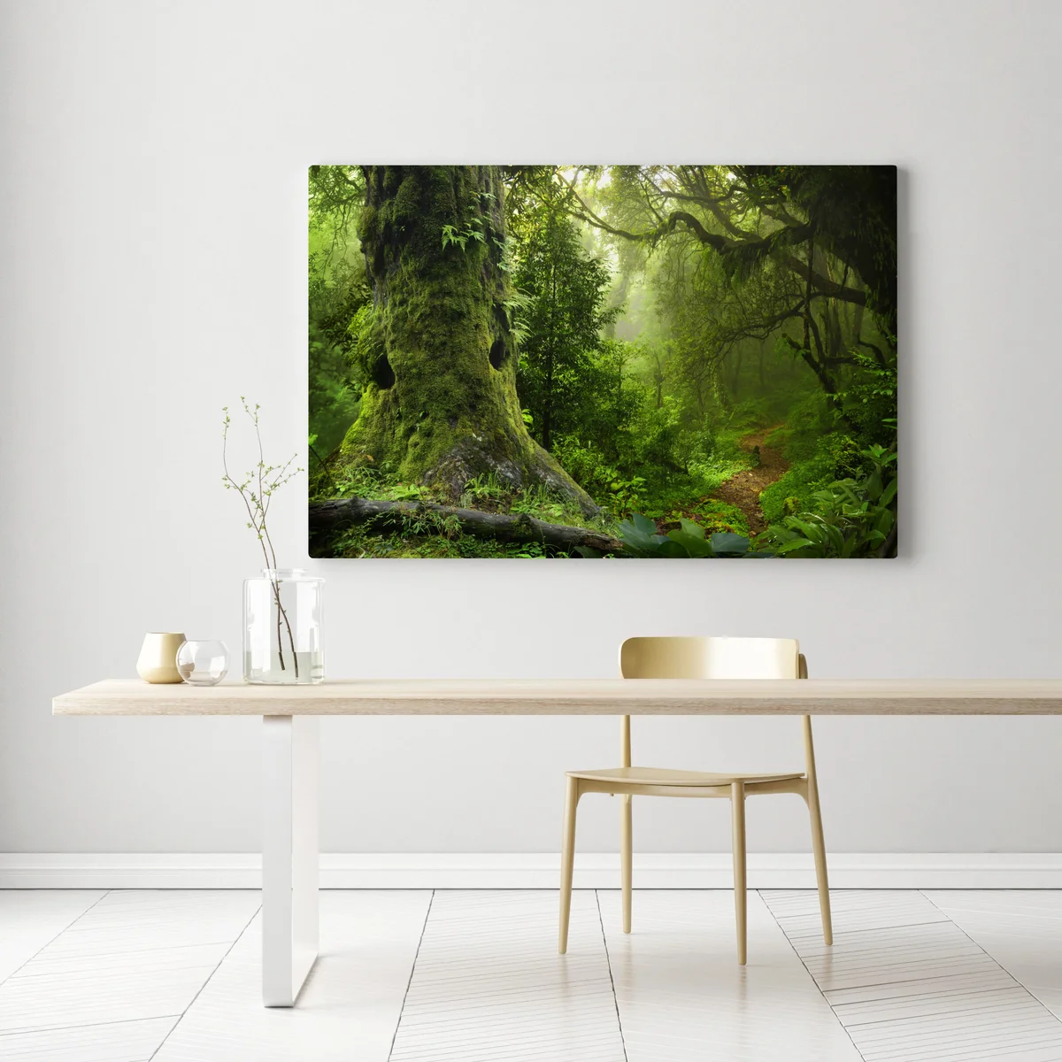 Leinwandbild moosiger alter waldpfad Leinwandbild moosiger alter waldpfad