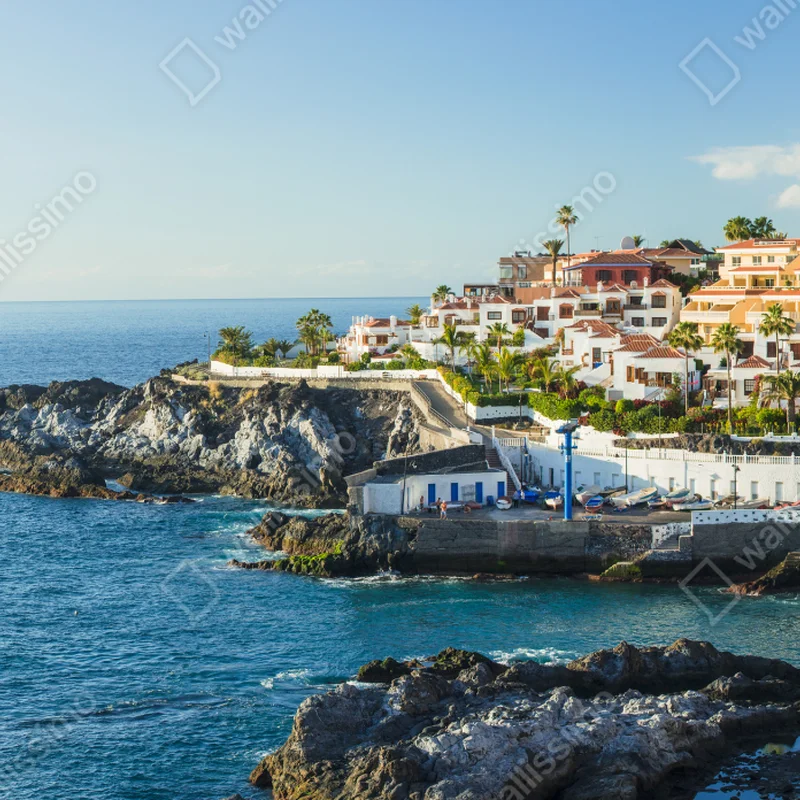 Fototapeta słoneczna panorama nadmorskiego miasteczka Fototapeta słoneczna panorama nadmorskiego miasteczka