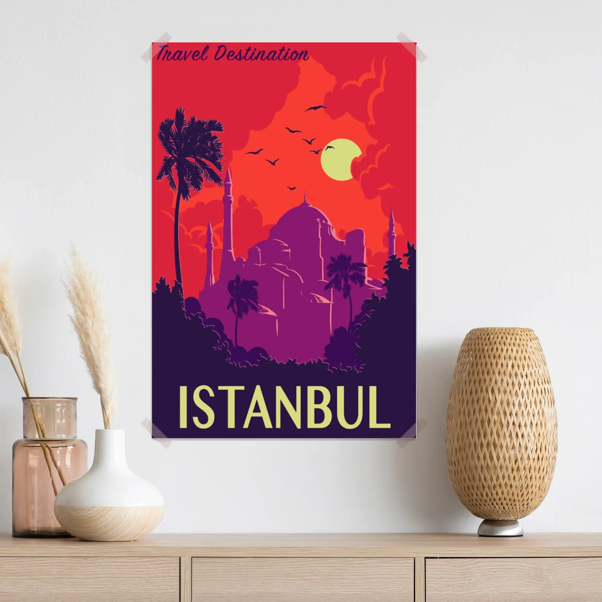 Poster sonnenuntergang über Istanbul Poster sonnenuntergang über Istanbul