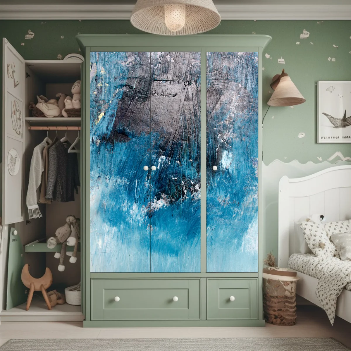 Schrankaufkleber tiefblaue abstrakte struktur Schrankaufkleber tiefblaue abstrakte struktur