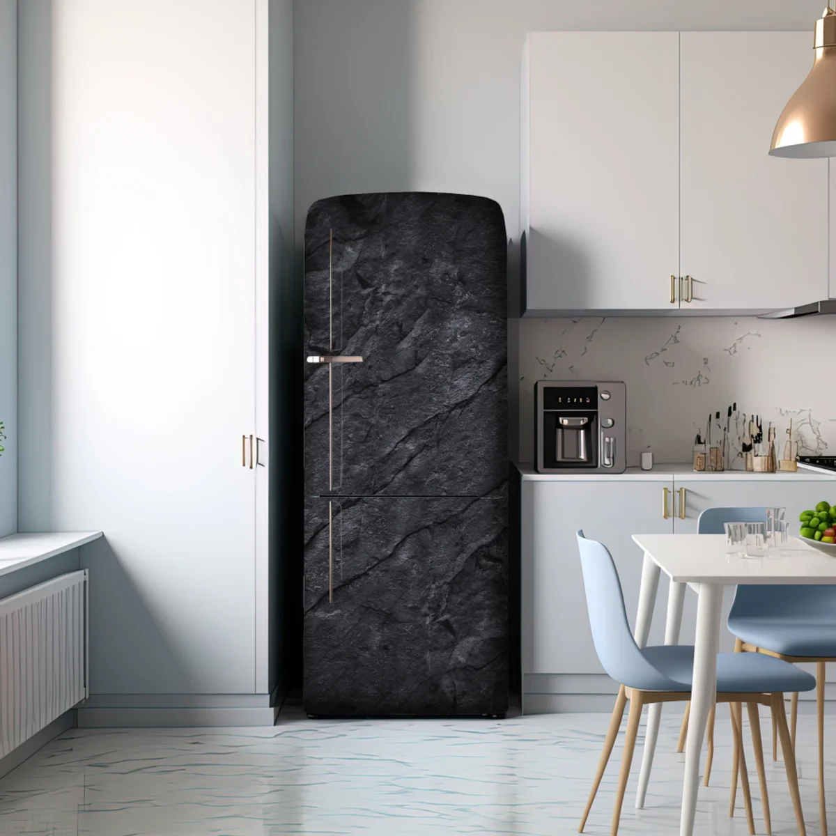 Kühlschrankaufkleber dunkle steintextur Kühlschrankaufkleber dunkle steintextur