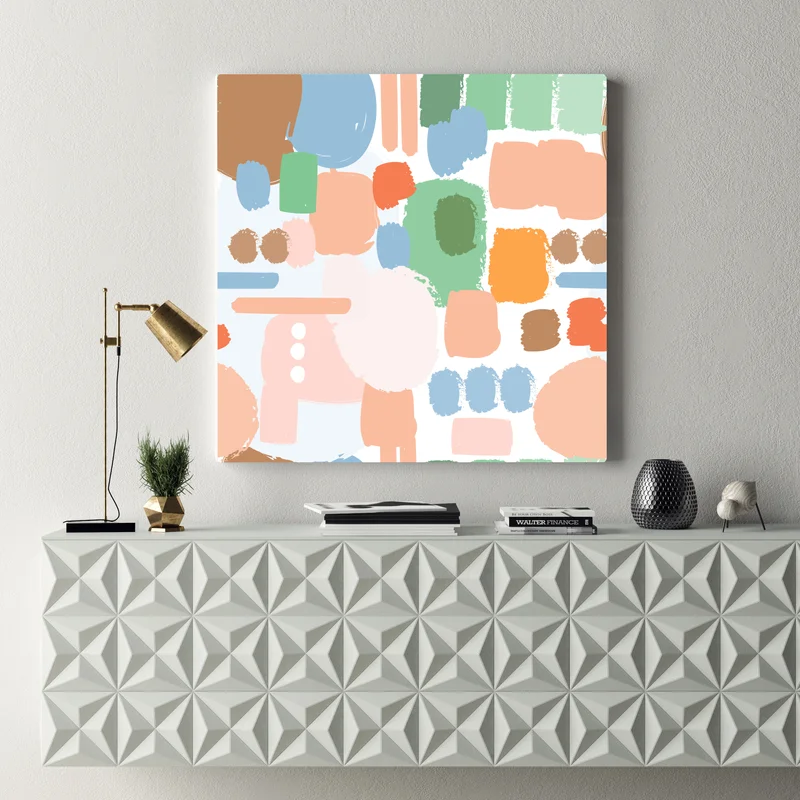 Leinwandbild pastell pinselstrich muster Leinwandbild pastell pinselstrich muster