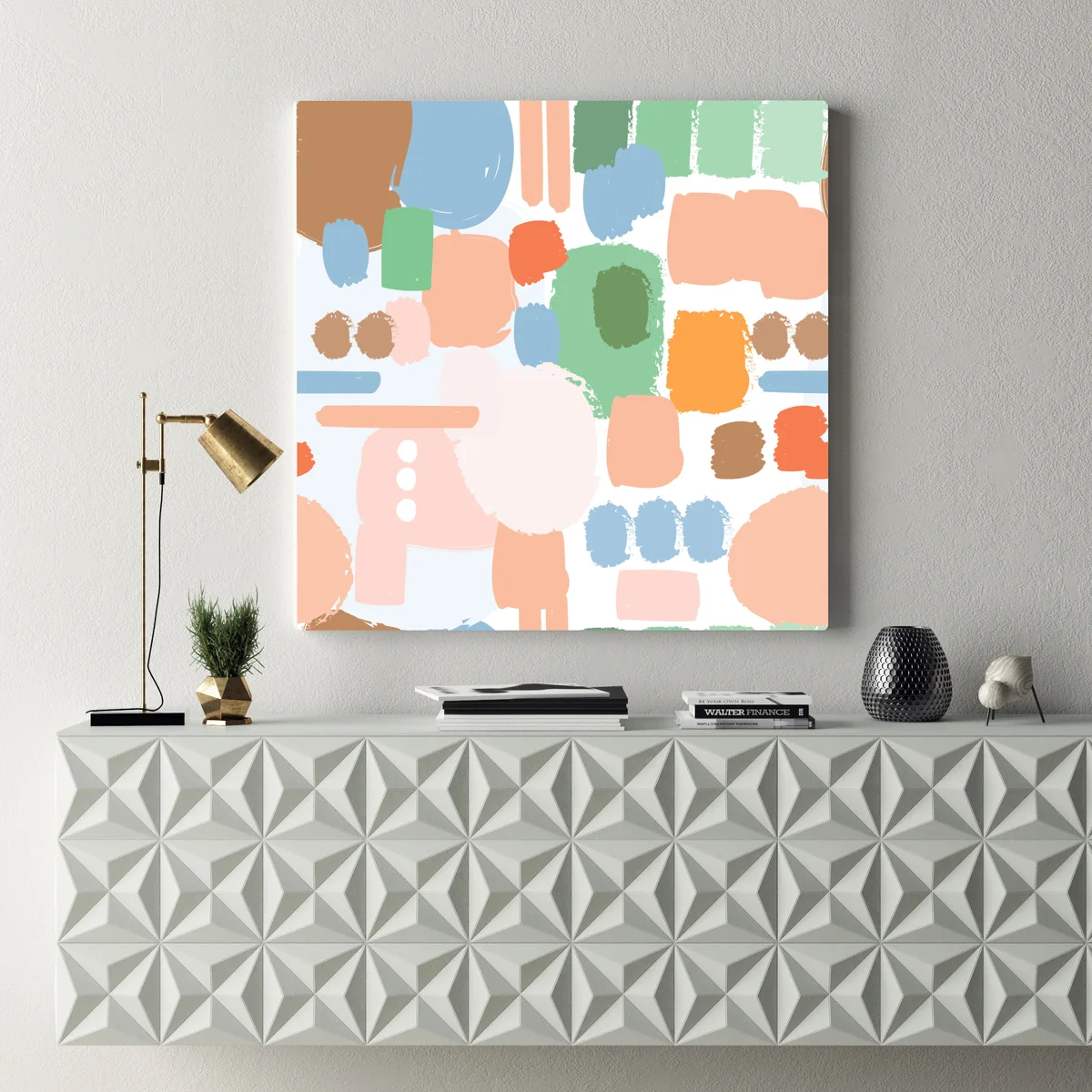 Leinwandbild pastell pinselstrich muster Leinwandbild pastell pinselstrich muster