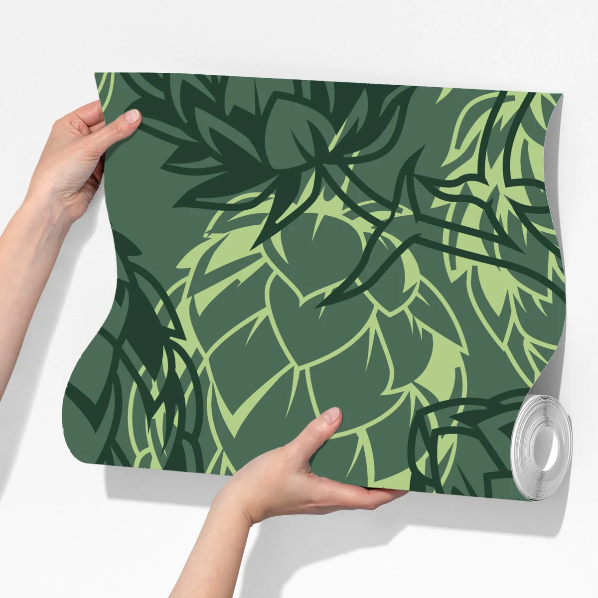 Fototapete grünes hopfenmuster Fototapete grünes hopfenmuster