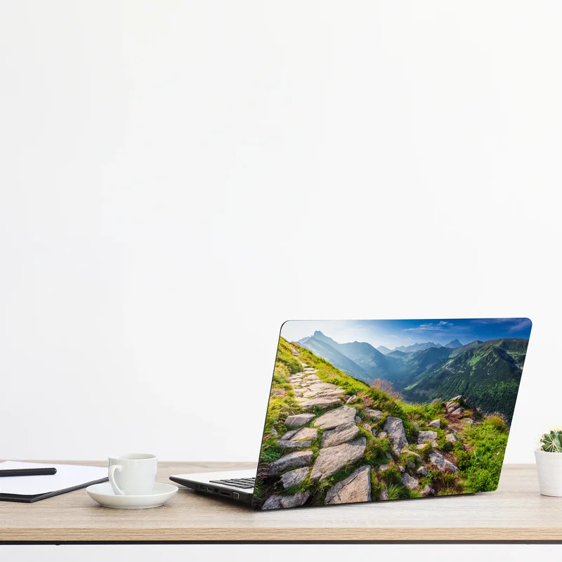 Laptop-Aufkleber sonnenaufgang über dem Tatra-wanderweg Laptop-Aufkleber sonnenaufgang über dem Tatra-wanderweg