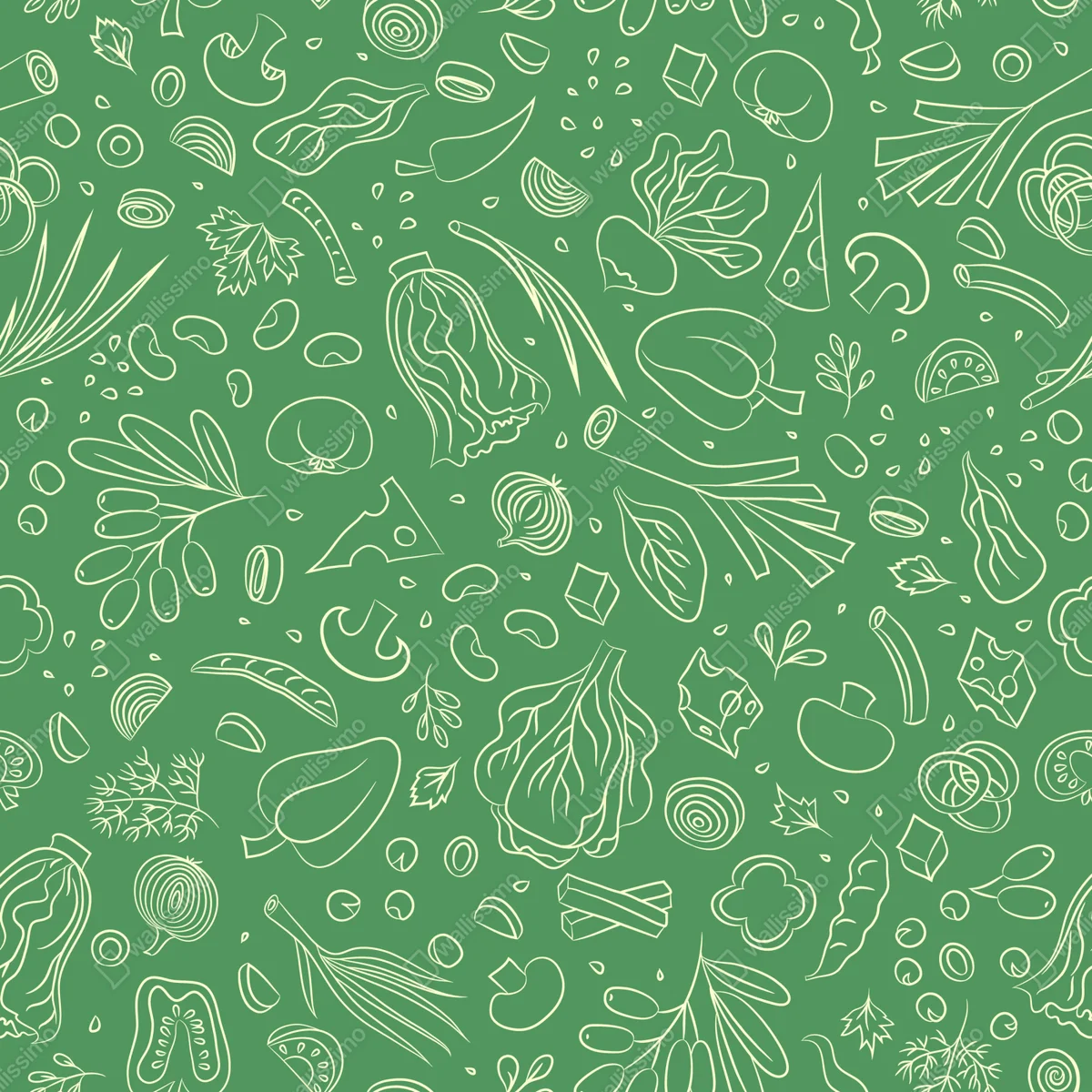 Fototapete grünes gemüsemuster Fototapete grünes gemüsemuster