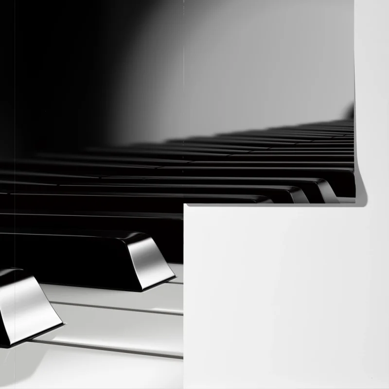Fototapeta eleganckie czarno-białe klawisze fortepianu Fototapeta eleganckie czarno-białe klawisze fortepianu