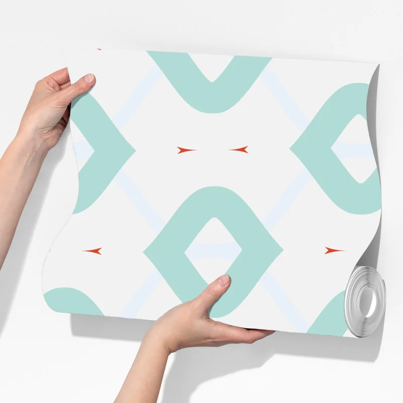 Fototapeta turkusowy geometryczny wzór rombów Fototapeta turkusowy geometryczny wzór rombów