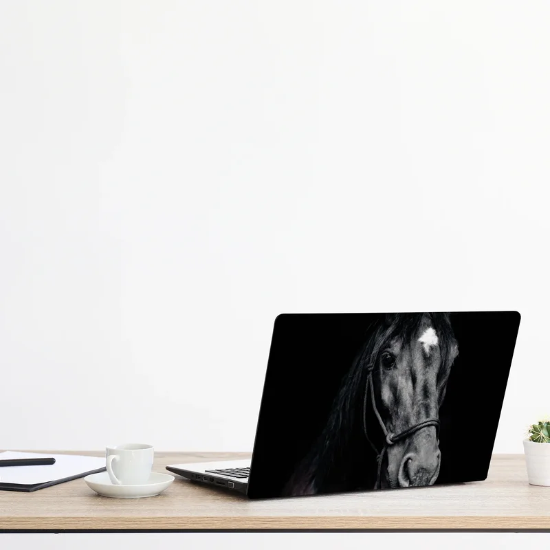 Laptop-Aufkleber majestätisches pferdeporträt Laptop-Aufkleber majestätisches pferdeporträt
