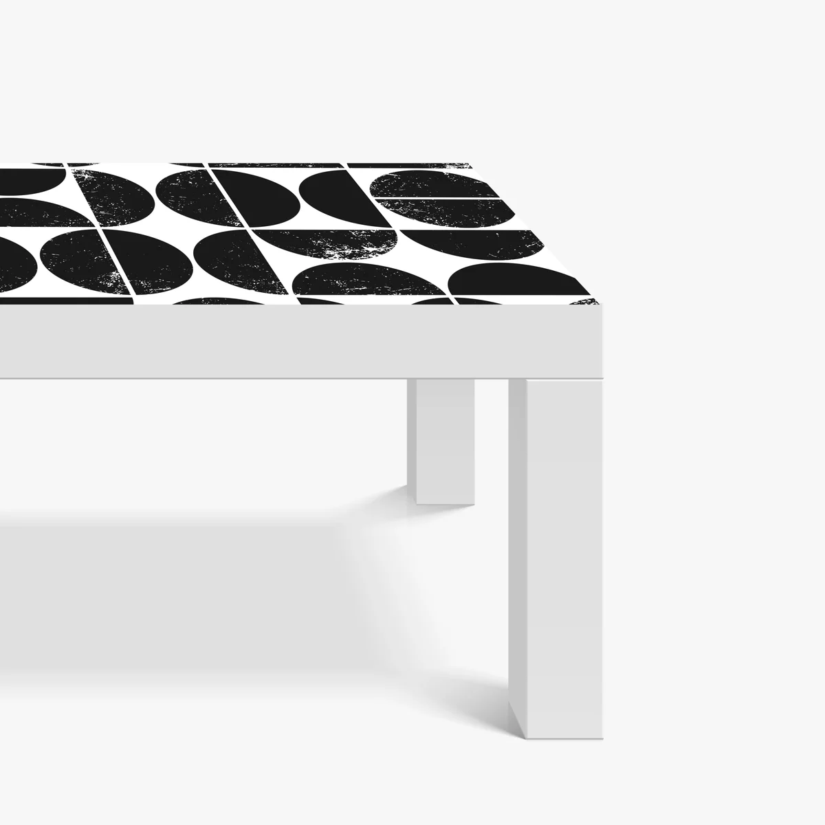 Tischaufkleber und Schreibtischaufkleber schwarzes geometrisches kreismuster Tischaufkleber und Schreibtischaufkleber schwarzes geometrisches kreismuster