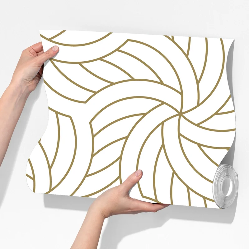 Fototapete goldenes geometrisches wirbelmuster Fototapete goldenes geometrisches wirbelmuster