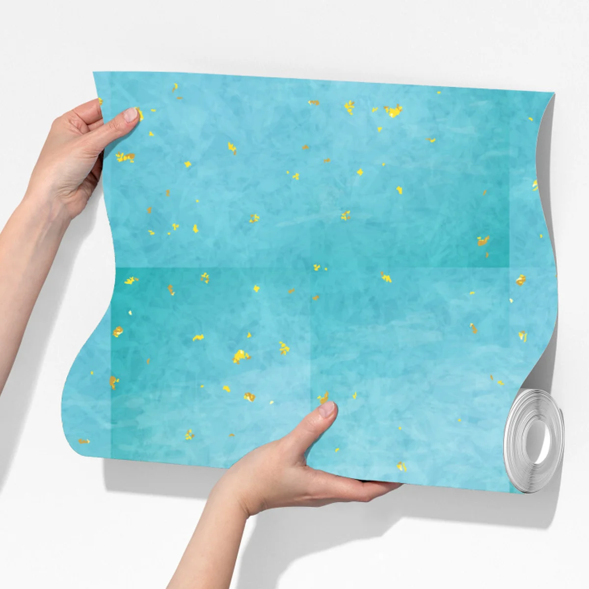 Fototapete türkiswellen abstrakte komposition Fototapete türkiswellen abstrakte komposition