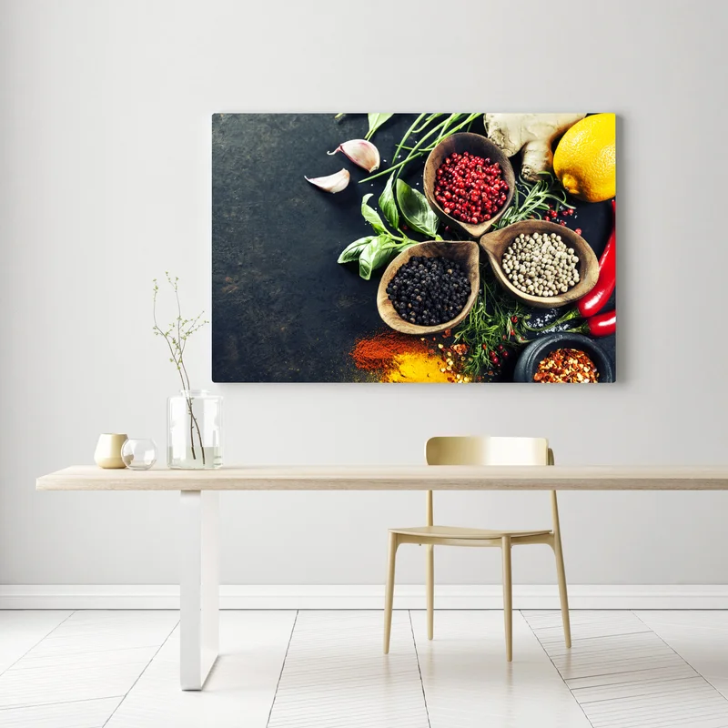Leinwandbild lebendige gewürze und frische kräuter Leinwandbild lebendige gewürze und frische kräuter