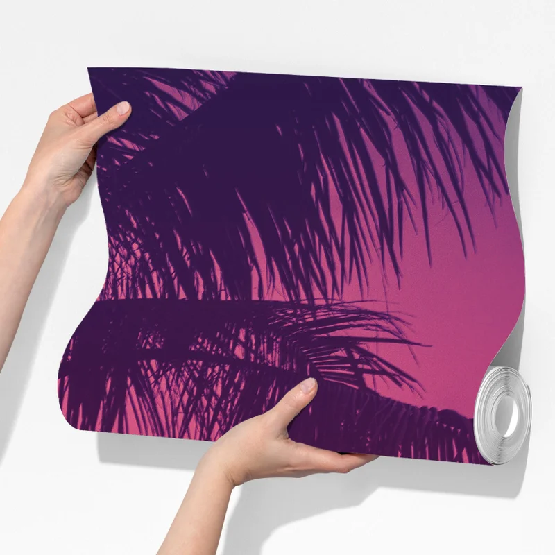 Fototapete tropischer sonnenuntergang mit palmen Fototapete tropischer sonnenuntergang mit palmen