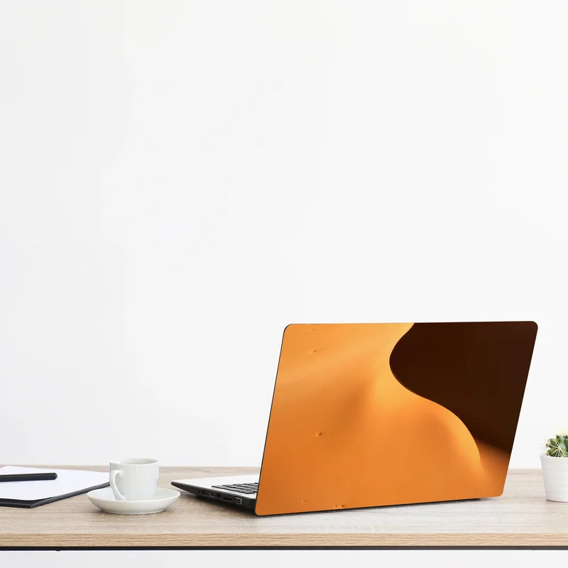 Laptop-Aufkleber goldene dünenkurven Laptop-Aufkleber goldene dünenkurven