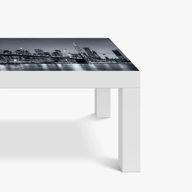 Tischaufkleber und Schreibtischaufkleber New York skyline bei nacht