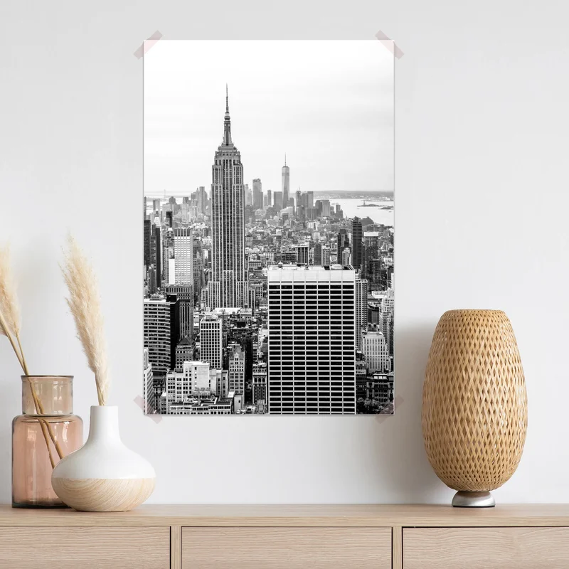 Poster zeitlose New York skyline mit Empire State Building Poster zeitlose New York skyline mit Empire State Building
