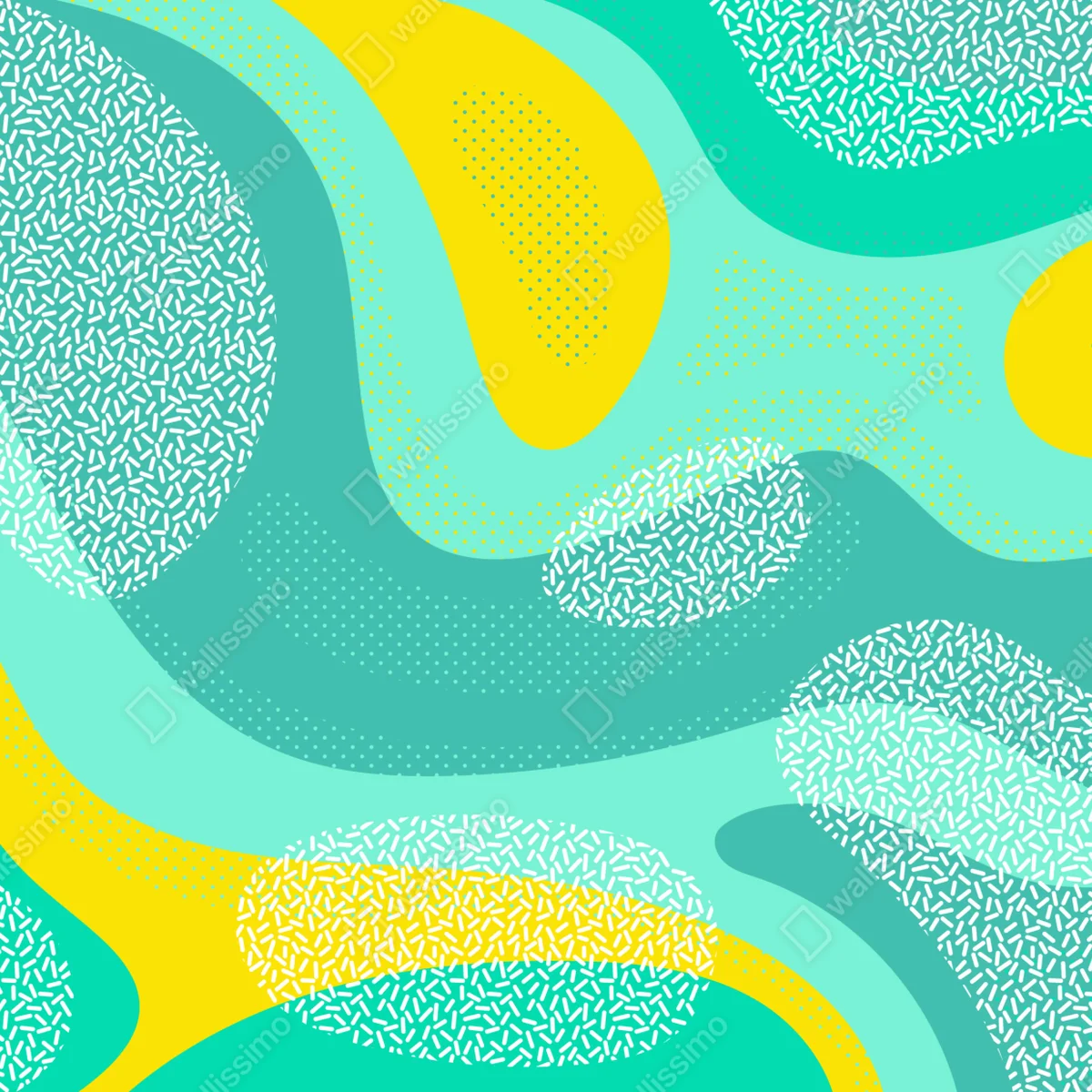 Tischaufkleber und Schreibtischaufkleber türkis-gelbes abstraktes muster Tischaufkleber und Schreibtischaufkleber türkis-gelbes abstraktes muster